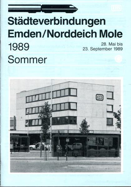 Städteverbindungen Emden / Norddeich Mole 1989