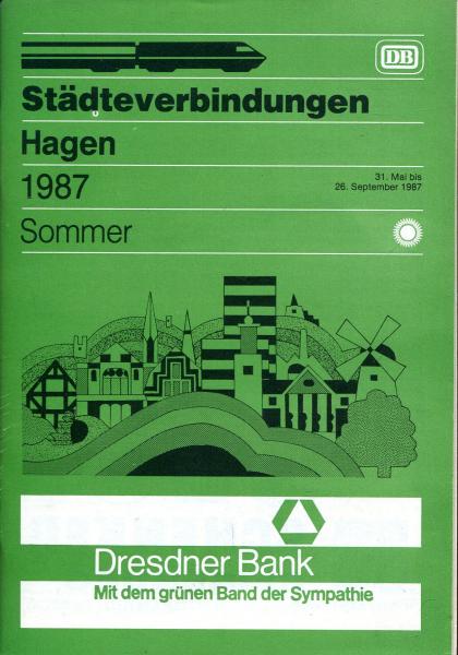 Städteverbindungen Hagen 1987