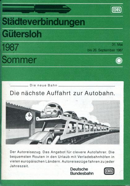 Städteverbindungen Gütersloh 1987