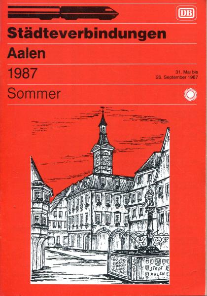 Städteverbindungen Aalen 1987