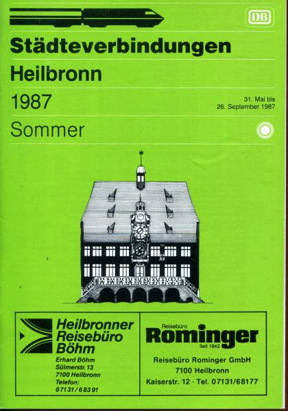 Städteverbindungen Heilbronn 1987