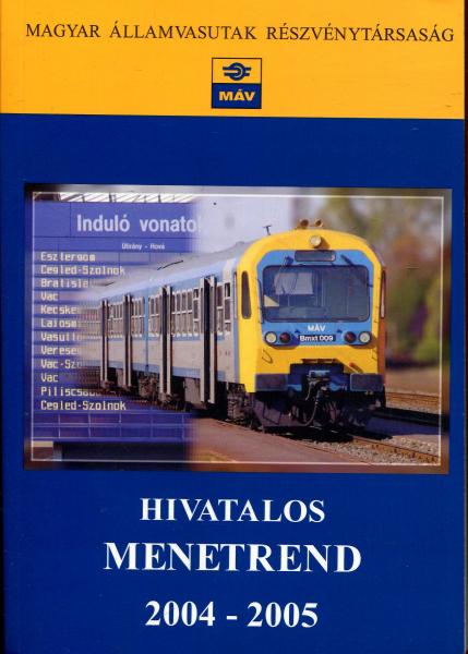 Kursbuch Ungarn 2004 / 2005 MAV