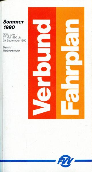 FVV Verbundfahrplan 1990