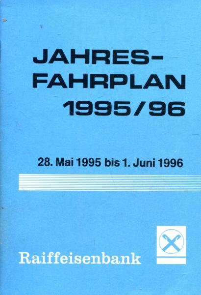 Jahresfahrplan Landkreis Rosenheim und Umgebung 1995 / 1996