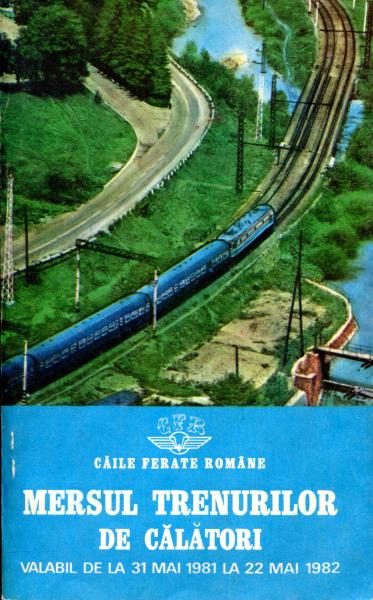 Kursbuch Rumänien 1981 / 1982