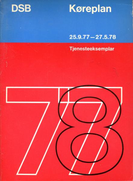 Kursbuch Dänemark 1977 / 1978