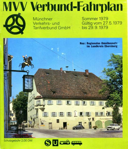 MVV Verbund Fahrplan 1979