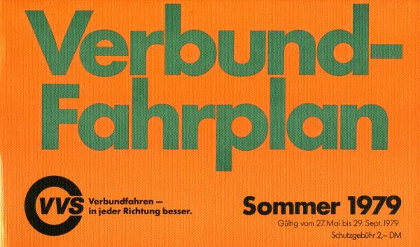 VVS Verbundfahrplan 1979