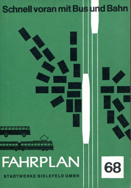 Fahrplan Stadtwerke Bielefeld 1968