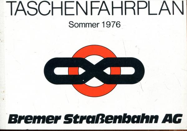 Taschenfahrplan Bremer Straßenbahn 1976