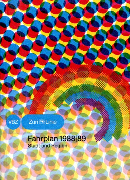 Fahrplan Stadt und Region Zürich 1988 / 1989