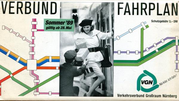 Fahrplan VGN Großraum Nürnberg 1989