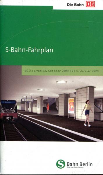 Fahrplan S-Bahn Berlin 2002 / 2003
