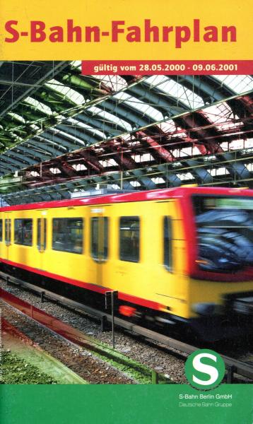 Fahrplan S-Bahn Berlin 2000 / 2001