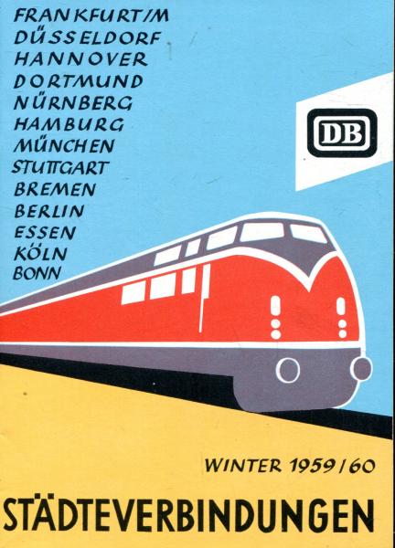 Städteverbindungen DB 1959 / 1960