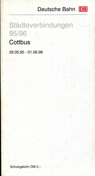 Städteverbindungen Cottbus 1995 / 1996