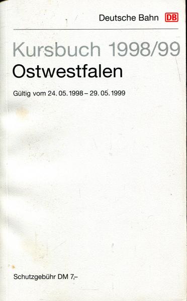 Kursbuch Ostwestfalen 1998 / 1999