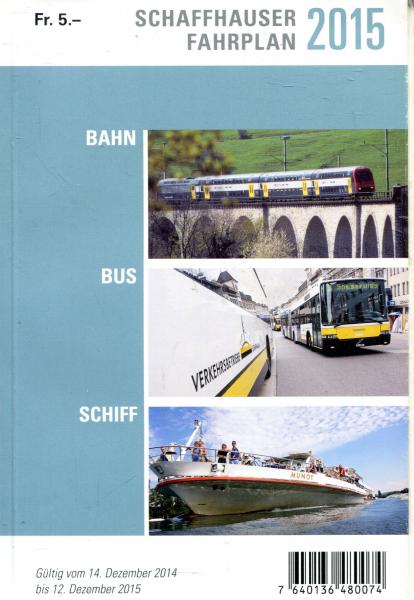 Schaffhauser Fahrplan 2015