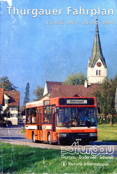 Thurgauer Fahrplan 1993 / 1994