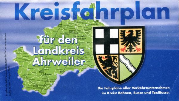 Kreisfahrplan für den Landkreis Ahrweiler 2000