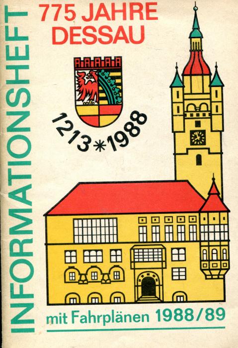 Fahrpläne und Information Dessau 1989 / 1999