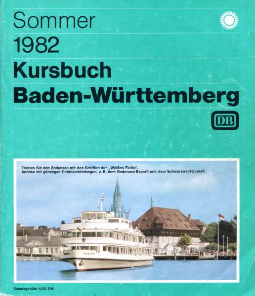 Kursbuch Baden-Württemberg 1982