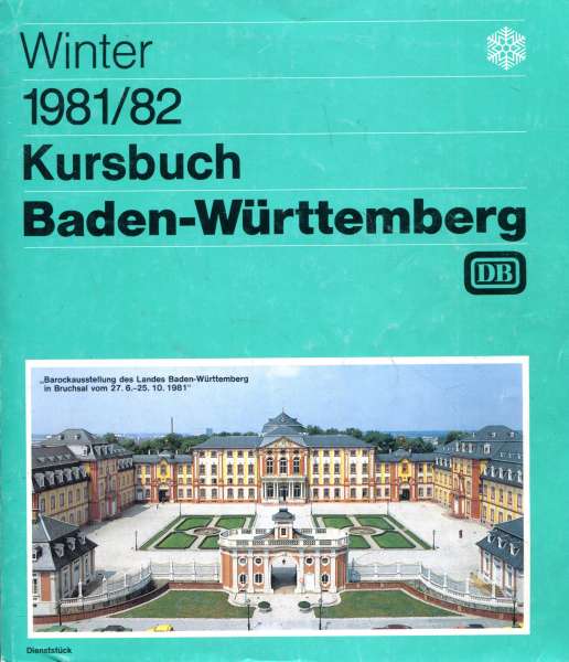 Kursbuch Baden-Württemberg 1981 / 1982