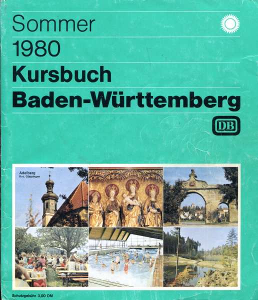 Kursbuch Baden-Württemberg 1981