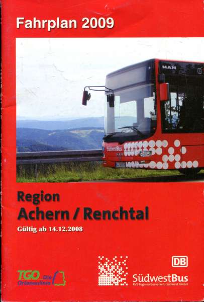 Fahrplan Region Achern Renchtal 2009