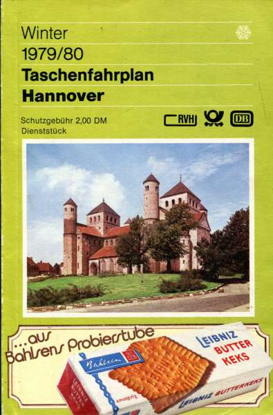 Taschenfahrplan Hannover 1979 / 1980