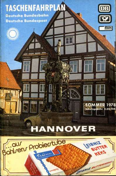 Taschenfahrplan Hannover 1978