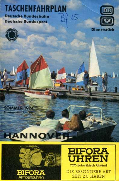 Taschenfahrplan Hannover 1974