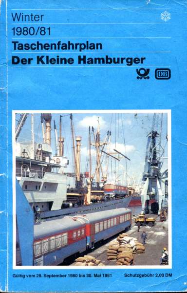 Taschenfahrplan der Kleine Hamburger 1980 / 1981