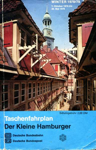 Taschenfahrplan der Kleine Hamburger 1978 / 1979