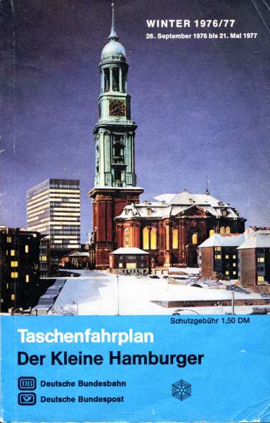 Taschenfahrplan der Kleine Hamburger 1976 / 1977