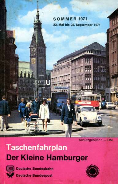 Taschenfahrplan der Kleine Hamburger 1971