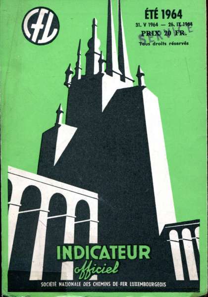 Kursbuch Luxemburg 1964