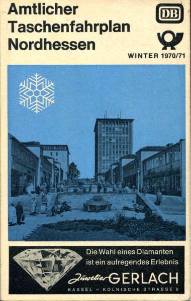 Taschenfahrplan Nordhessen 1970 / 1971