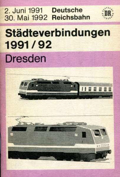Städteverbindungen Dresden 1991 / 1992