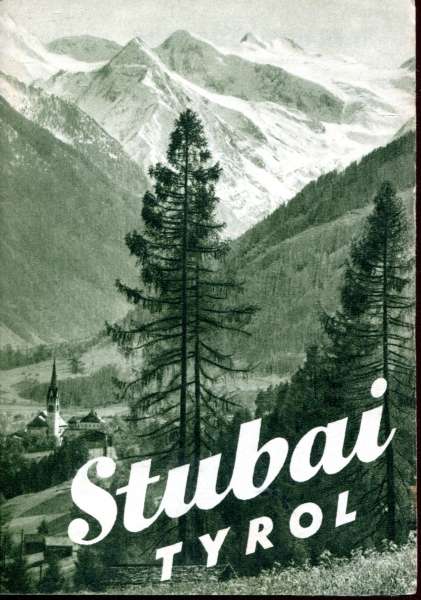 Fahrplan und Informationsblatt Stubaital 1957