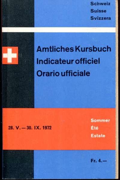 Kursbuch Schweiz 1972