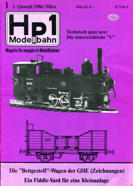 HP Heft 01 / 1986 Magazin für engagierte Modellbahner