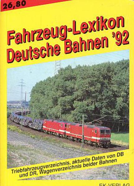 Fahrzeuglexikon Deutsche Bahnen 1992