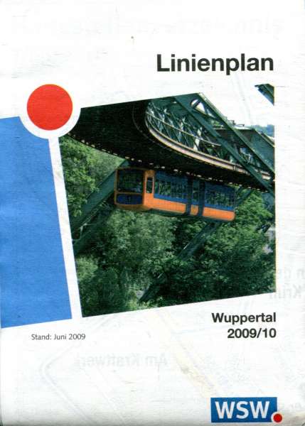 Linienplan Wuppertal 2009 / 2010