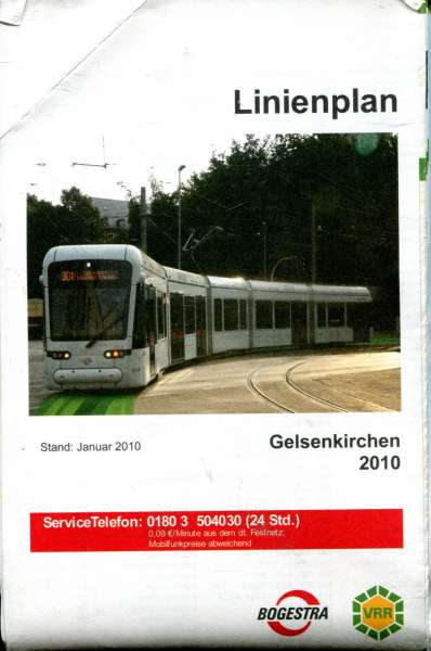 Linienplan Gelsenkirchen 2010