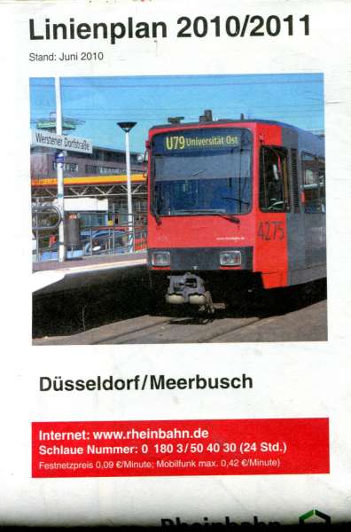 Linienplan Düsseldorf Meerbusch 2010 / 2011