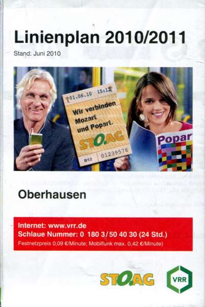 Linienplan Oberhausen 2010 / 2011