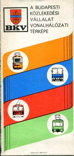 Liniennetz Budapest 1988