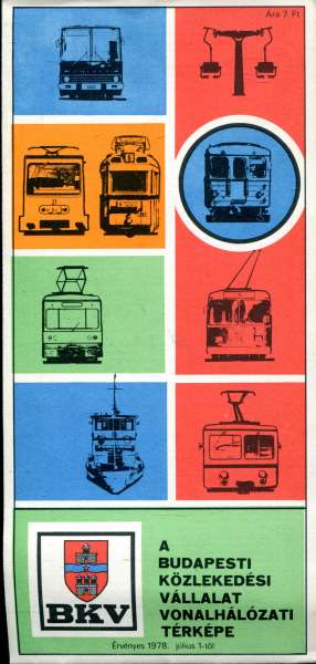 Liniennetz Budapest 1978