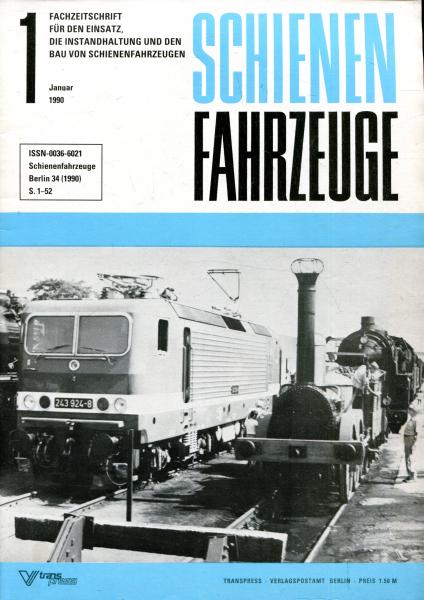 Fachzeitschrift Schienenfahrzeuge Heft 1 / 1990